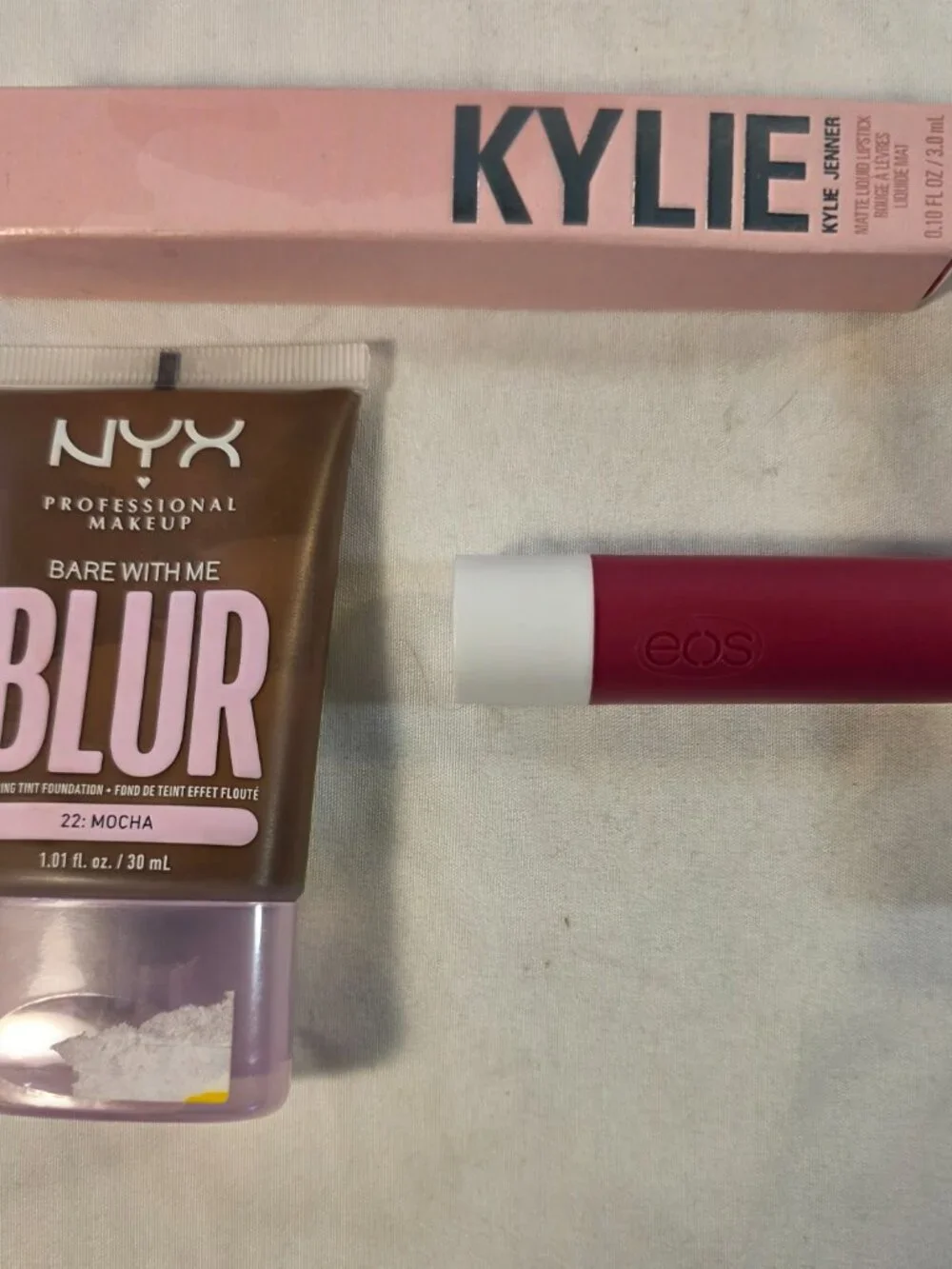 Miscellaneous Makeup Lot of 4 Kylie Jenner Lipstick NYX Blur EOS Lipstick Nails
